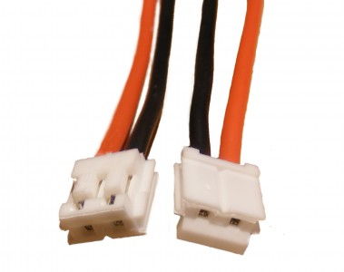 GPX Extreme: 2-pin EH white plug with 22AWG wire 30cm